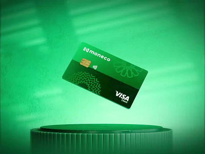 Credit card - 3D Animation 3d africa animation app branding card credit credit card finance fintech logo money motion graphics