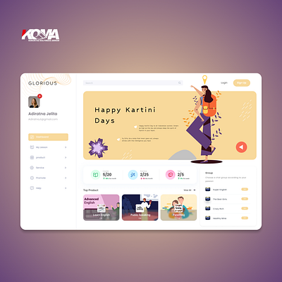 WEB DESIGN - GLORIOUS WEBSITE OF KARTINI DAYS dasboard landing page light mode minimalism responsive design study case ui uiux design user experience user interface ux web design