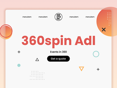 360spin Adl Web design graphic design illustration ui ui with elements uiux web design