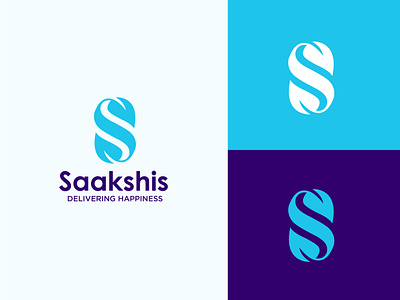 Saakahis Logo Design. brandidentity branding design gradient graphic design graphicsdesign icon leaf logo logodesign logodesigner logofolio logomaker logomark logos s sleaf slogo vector visualidentity