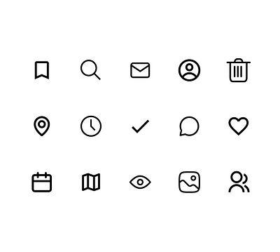 Icon set|Daily ui challenge#55 daily ui