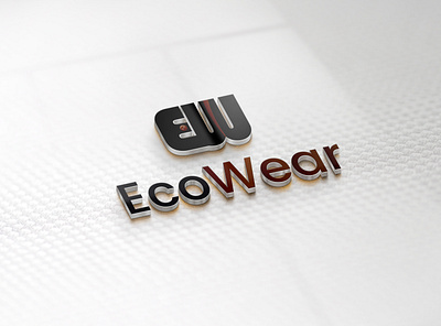 Concept : EcoWear - Logo Design (Unused ) 3d animation app art branding design flat graphic design icon illustration illustrator logo logo design logodes minimal typography ui ux vector website
