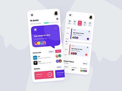 Project Management App | UI Design app ui