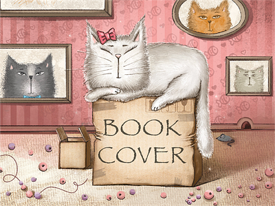 Album Cover – Cat & Box Illustration branding design graphic design illustration logo notebook cover ui