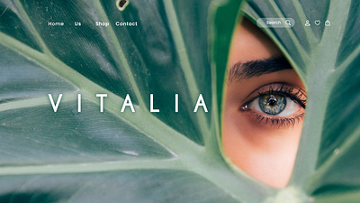 Landing page - VITALIA brands graphic design international ui uiux