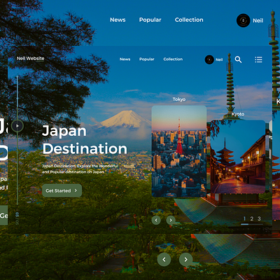 Japan Web Design app appdesign branding design illustration japan japan destination kyoto landing page logo tokyo tour ui uidesign ux uxdesign web web design website website design