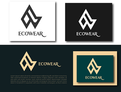 EcoWear Logo design animation brandidentity branding design graphic design illustration logo motion graphics ui ux