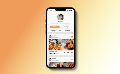 Profile screen / Daily UI challenge app profile screen ui