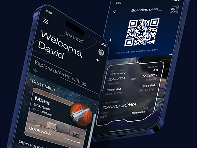 SPACE-X Commercial Flight Booking App Concept 🚀 animation app branding dailyui design graphic design illustration logo motion graphics space spaceapp spacex ui uichallenge ux vector