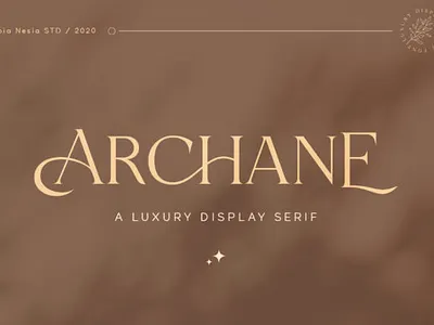 Archane Font app branding creativefabrica design fonts graphic design handwriting illustration logo ui