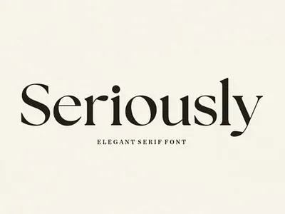Seriously Font app branding creativefabrica design fonts graphic design handwriting illustration logo ui