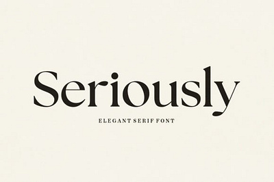 Seriously Font app branding creativefabrica design fonts graphic design handwriting illustration logo ui