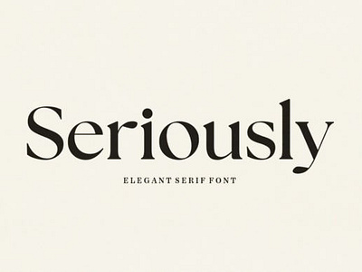Seriously Font app branding creativefabrica design fonts graphic design handwriting illustration logo ui