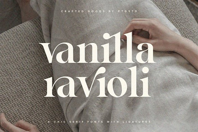 Vanilla Ravioli app branding creativefabrica design fonts graphic design handwriting illustration logo ui