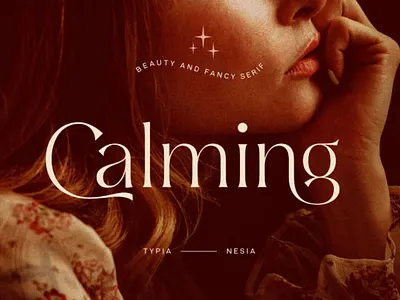 Calming Font app branding creativefabrica design fonts graphic design handwriting illustration logo ui