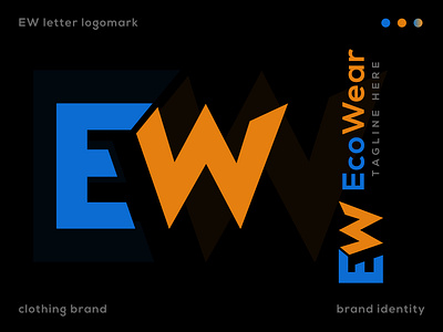 Concept : EcoWear - Clothing brand Logo Design (Unused) brand identity business logo clothing clothing brand letter logo trend
