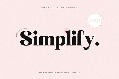 Simplify Font app branding creativefabrica design fonts graphic design handwriting illustration logo ui