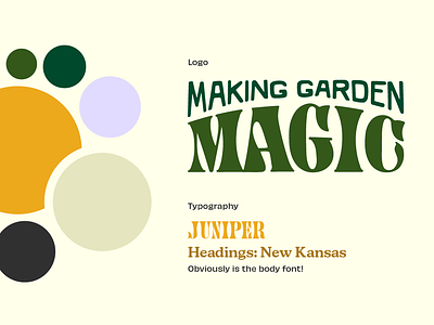 Making Garden Magic: Brand Exploration branding garden magic psychedelic retro trippy youtube
