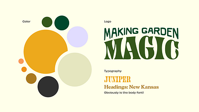 Making Garden Magic: Brand Exploration branding garden magic psychedelic retro trippy youtube
