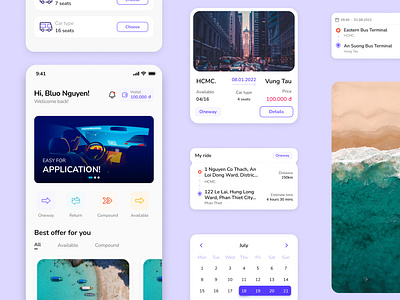 Transportation App application branding figma illustration mobile product design transport ui ux