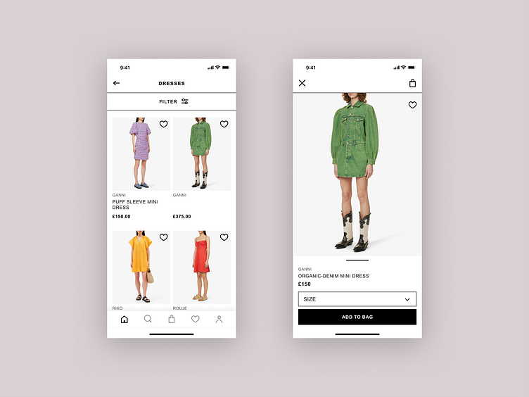 💫 E-commerce fashion app concept by Christina on Dribbble