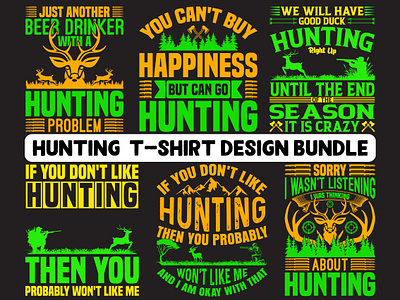 Hunting T-Shirt Design Bundle costom deerhunting design fishing graphic design guns hunt hunter hunters hunting huntinglife huntingseason nature nature outdoors t shirt design t shirtdesign tshirt typography vector