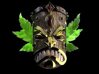 Forest spirit 3danimation 3dart 3dcharacter 3dillustration 3dmodeling 3dmotion aztec characterdesign charactermodleing cryptoart digitalart digitalsculpting mask nft nftart nftcharacter