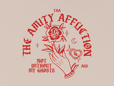 The Amity Affliction apparel band band merch design graphic design graphicdesign illustration logo merch merchandising old school tattoo traditional tattoo vector