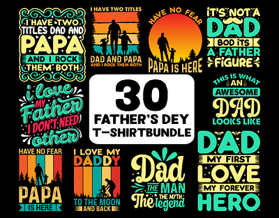 Father's Day T-Shirt Design Bundle costom dad dad tshirt daddy design family father fathers fathers day fathersdaygifts graphic design happyfathersday love papa t shirt t shirt design t shirtdesign tshirt typography vector