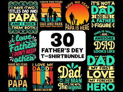 Father's Day T-Shirt Design Bundle costom dad dad tshirt daddy design family father fathers fathers day fathersdaygifts graphic design happyfathersday love papa t shirt t shirt design t shirtdesign tshirt typography vector