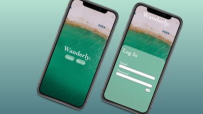 Wanderly - simple travel itinerary platform app branding design flightapp graphic design illustration logo planning travel typography ui ux vector