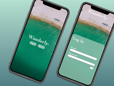 Wanderly - simple travel itinerary platform app branding design flightapp graphic design illustration logo planning travel typography ui ux vector