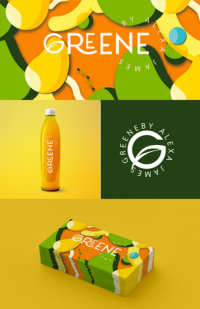Greene Brand Identity brand identity branding design graphic design graphic designer juice logo logo design logodesign