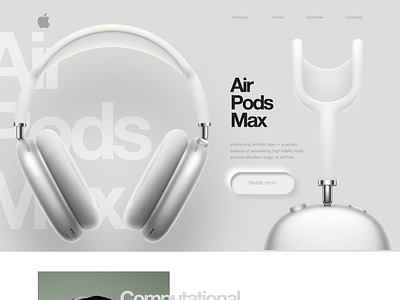 apple site / сайты на tilda airpods animation apple design illustration landing page site style tilda ui webdesign website