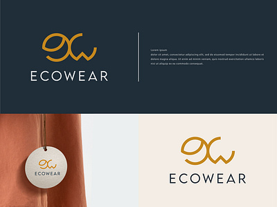 EcoWear app logo branding clothingbrand creative logo design logo logo design logo designer minimal minimalist logo symbol vector