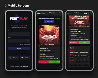 👊 Fight Play - A Bet App app design illustration ui ux