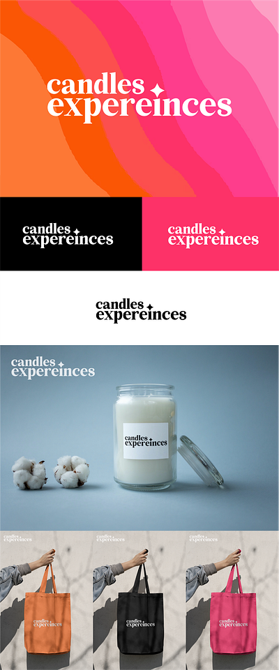 Candles expereinces branding diseño logo logotipo