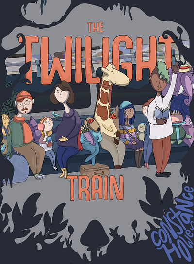 "The Twilight Train" Kid's Comic [Cover] art book cover character illustration comic comic book drawing illustration kids comic storybook