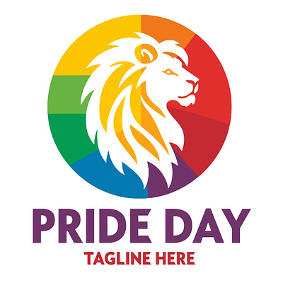 Pride Day Logo Design branding creative logo creative logo design icon logo lion logo logo design logo design concept pride pride day logo design pride logo