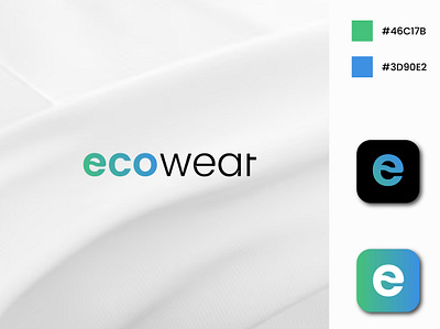 Concept : EcoWear - Logo Design (Unused ) best logo brand identity branding creative logo graphic design icon illustration logo logo design logofolio modern design typography ui vect plus