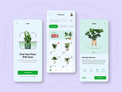 Plant Shop App app app design application design ecommerce app grow mobile app design plant plant app plant tracker plants app product design tree plant ui ux