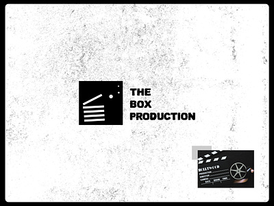 THE BOX PRODUCTION - LOGO box logo box production flim flim industry flim logo flimfare graphic design industry logo logo design minimal logo design] minimalist