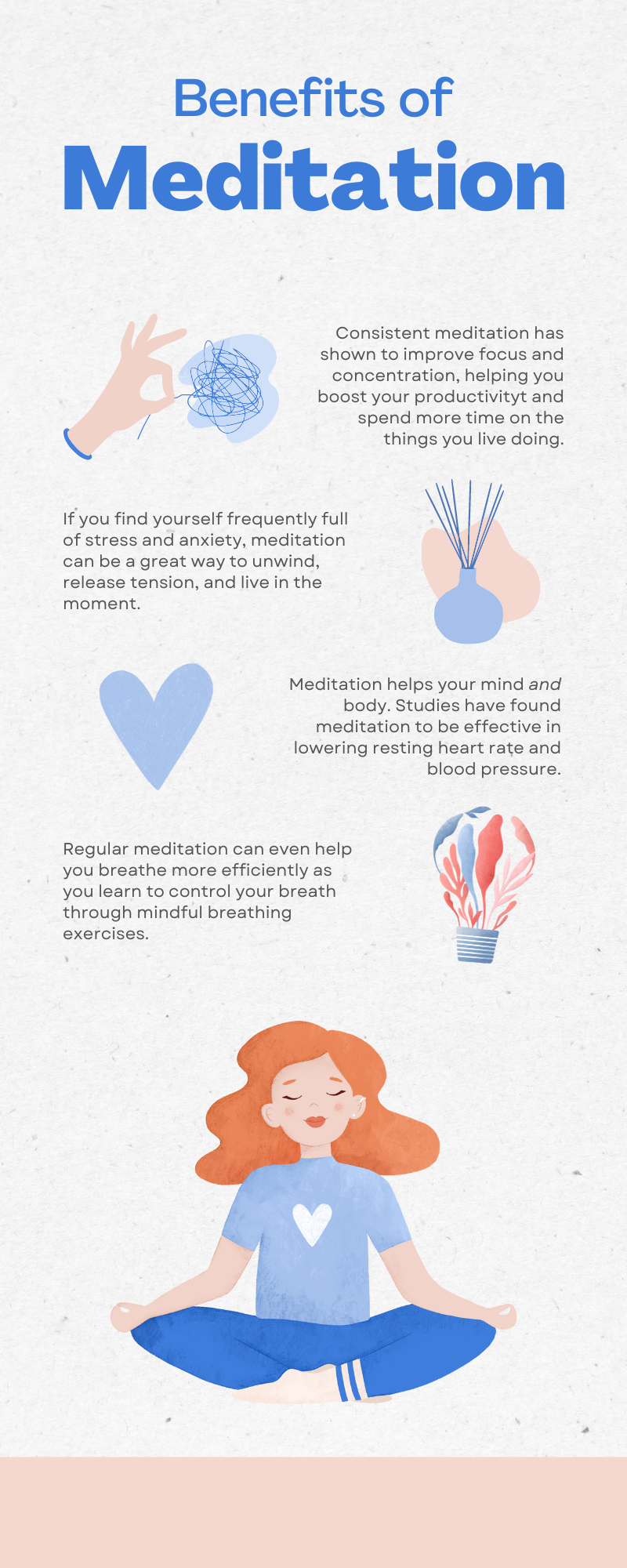 Benefits of Meditation Flyer by Connor on Dribbble