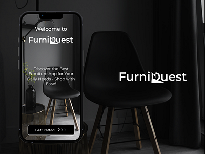 FurniQuest Furniture App/ UX/UI design app appdesign design furniture furnitureapp interface logo mobile mobile app online responsive shoppig ui uidesign ux uxdesign uxui web