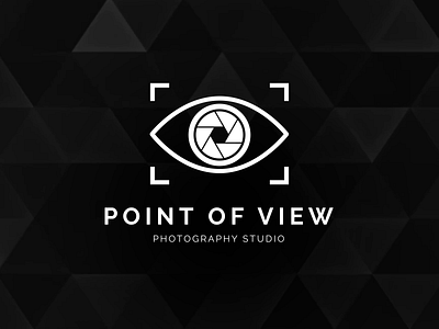 Point of View | Logo Animation animation camera aperture flat motion hud logo logo animation motion graphics