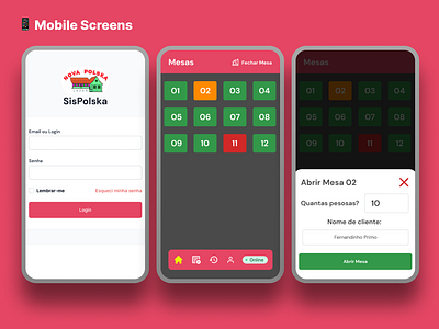 🥡 Polska Restaurant Mobile App UI app design graphic design illustration ui ux