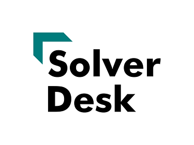 SolverDesk Logo Design bold font branding crm crm software design graphic design logo minimalist logo modern logo saas logo software logo support ticket ticket system