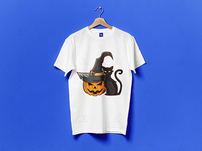 Black Cats in Ghost Costume - Cute Women and Men Halloween T-Shirt PNG File  - Buy t-shirt designs