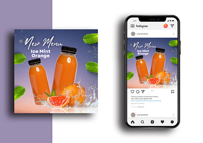 Fruit Juice Social Media Design saburahmedjishan
