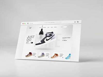 New Nike Website Design branding typography ui we